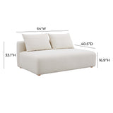 Hangover 64" Armless Loveseat - View 5