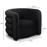 Curves Performance Velvet Swivel Accent Chair - View 8
