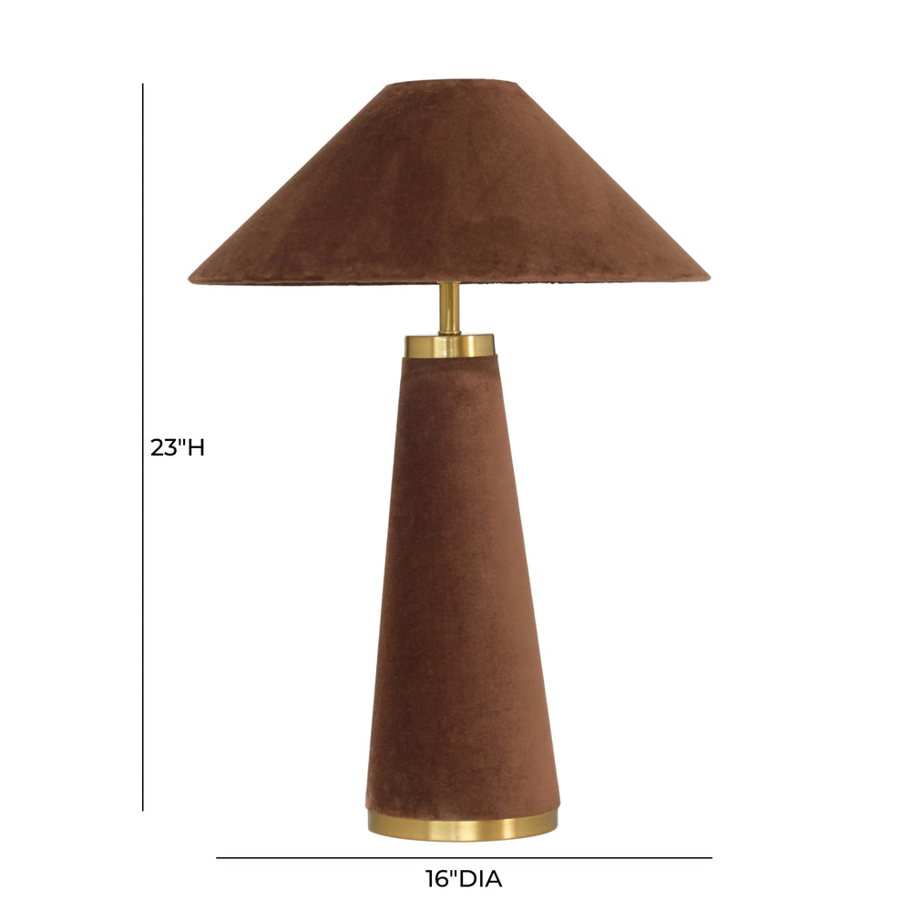 Graham Velvet Table Lamp dimensions