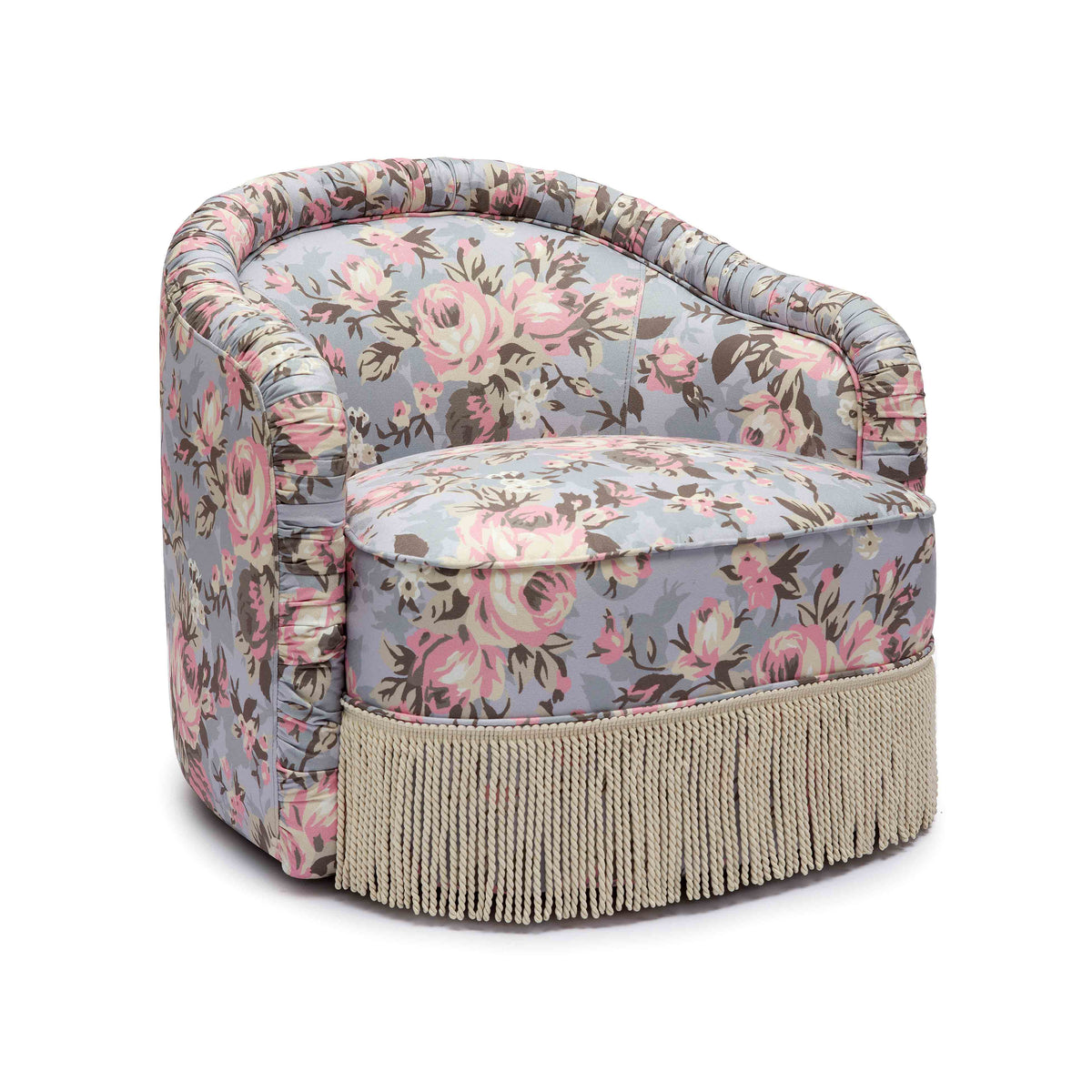 Pamela Tasseled Lounge Accent Chair - View 15