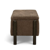 Abby 52" Nubby Fabric Storage Bench - View 14