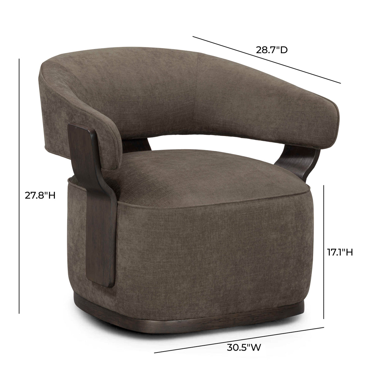 Madison Performance Swivel Accent Chair - View 7