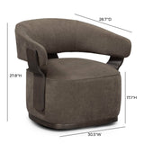 Madison Performance Swivel Accent Chair - View 7