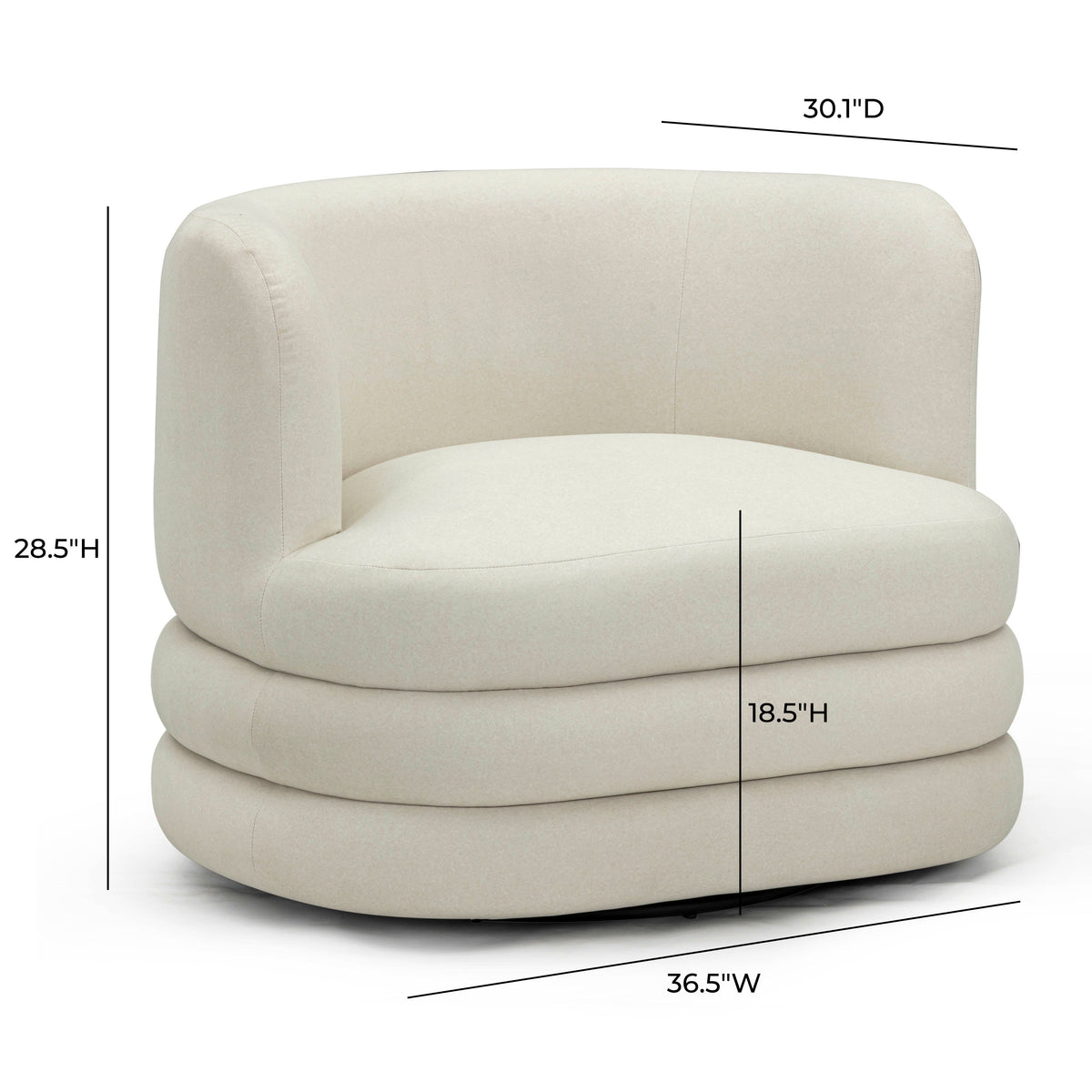 Astor Swivel Hotel Lounge Chair - View 20