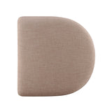 Gorge modular ottoman displaying low profile base foundation