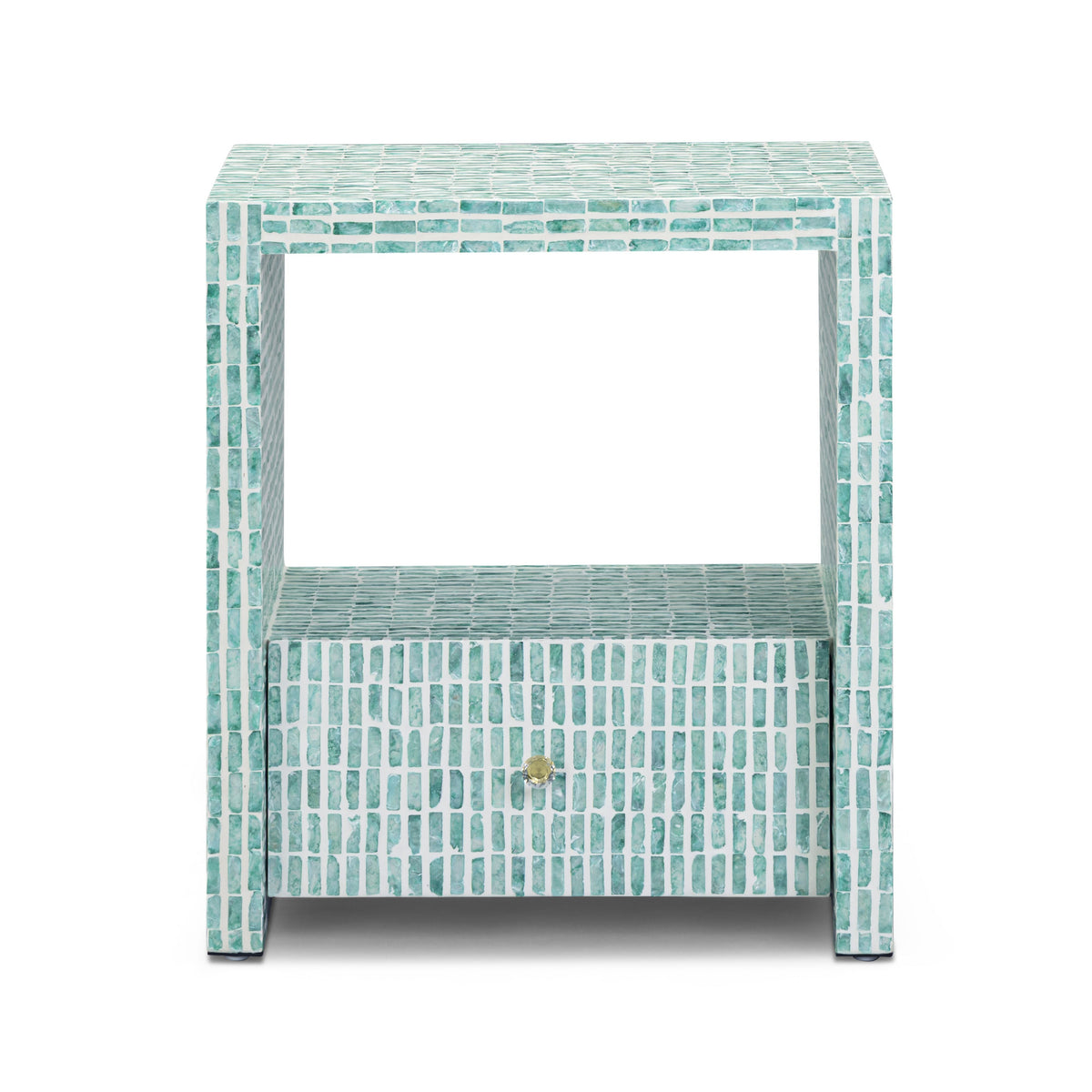 Tia 20" Mother of Pearl Nightstand - View 2