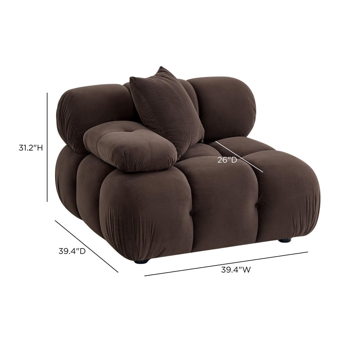 Calliope Performance Modular Corner Chair - View 14