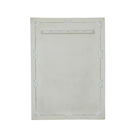 Orpheus 34"X47" Ribbed Faux Stone Rectangular Wall Mirror - View 5