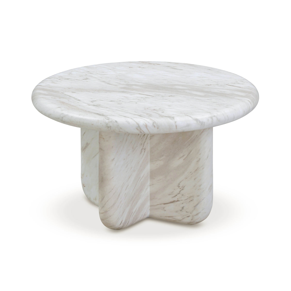 Juju Faux Marble Indoor/Outdoor Round Coffee Table (24"-32") - View 10