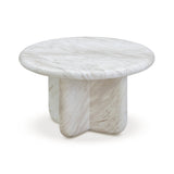 Juju Faux Marble Indoor/Outdoor Round Coffee Table (24"-32") - View 10