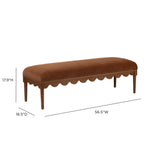 Oodle 56.5" Performance Vegan Mohair Bench - View 18