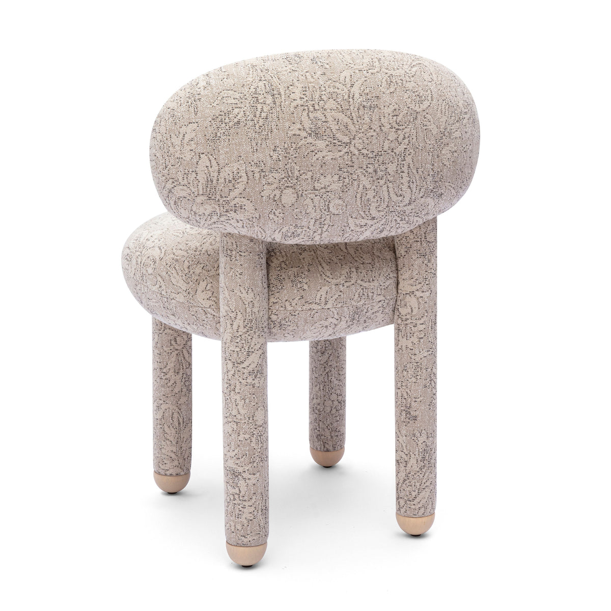 Manu Performance Fabric Side Chair view showcasing balanced structural proportions