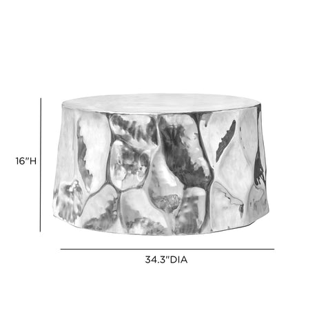 Forma 34" Chrome Coffee Table - View 7