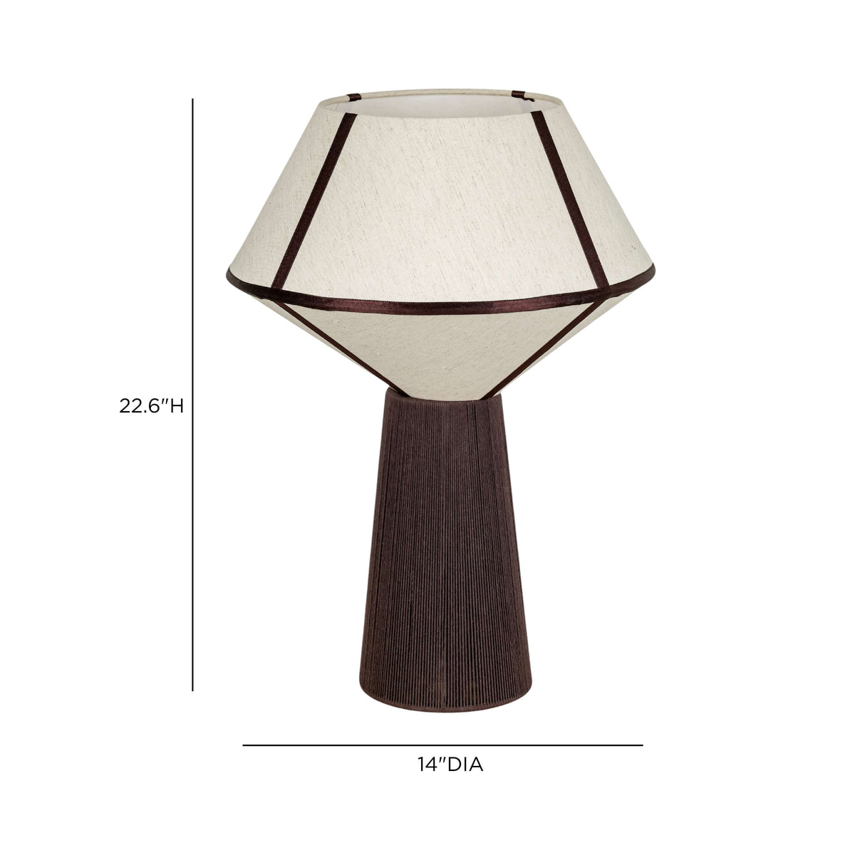 Josephine Upwards Table Lamp styled on contemporary living room console table