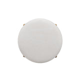 Oodle Performance Vegan Mohair Bar and Counter Stool top view of circular seat cushion