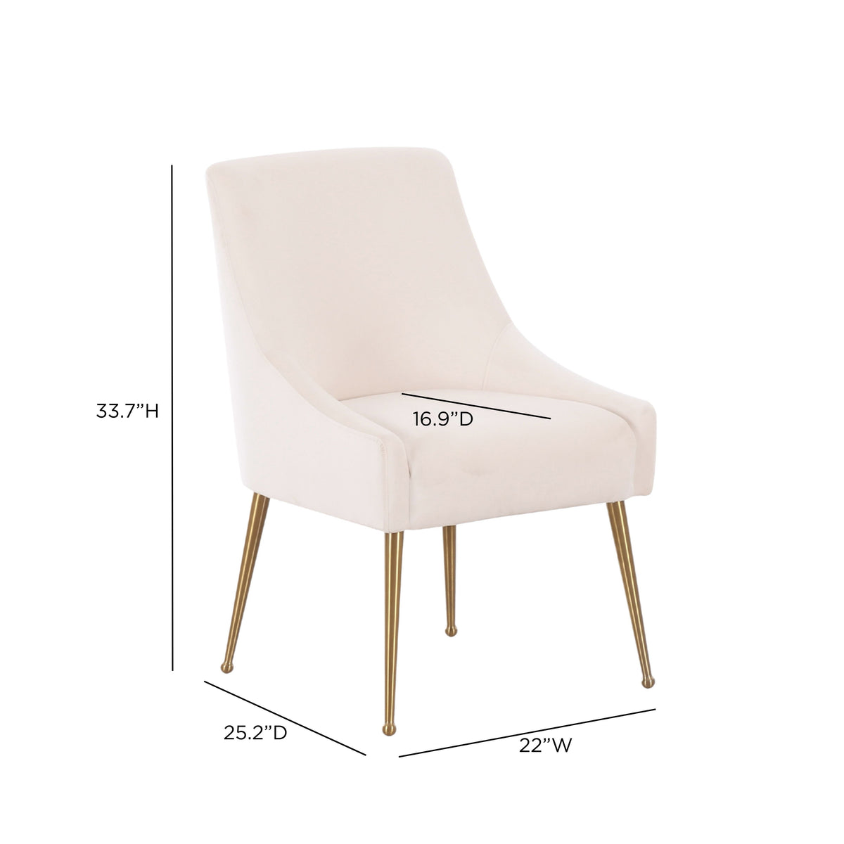 Beatrix Performance Velvet Dining Chair - View 9