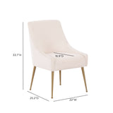 Beatrix Performance Velvet Dining Chair - View 9