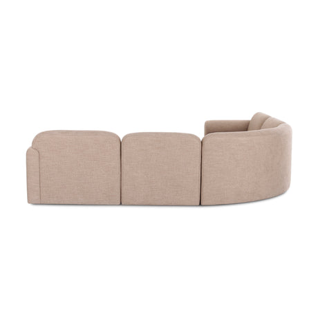 Gorge 5-Piece Modular Corner Sectional in Tan variant in a modern lounge space