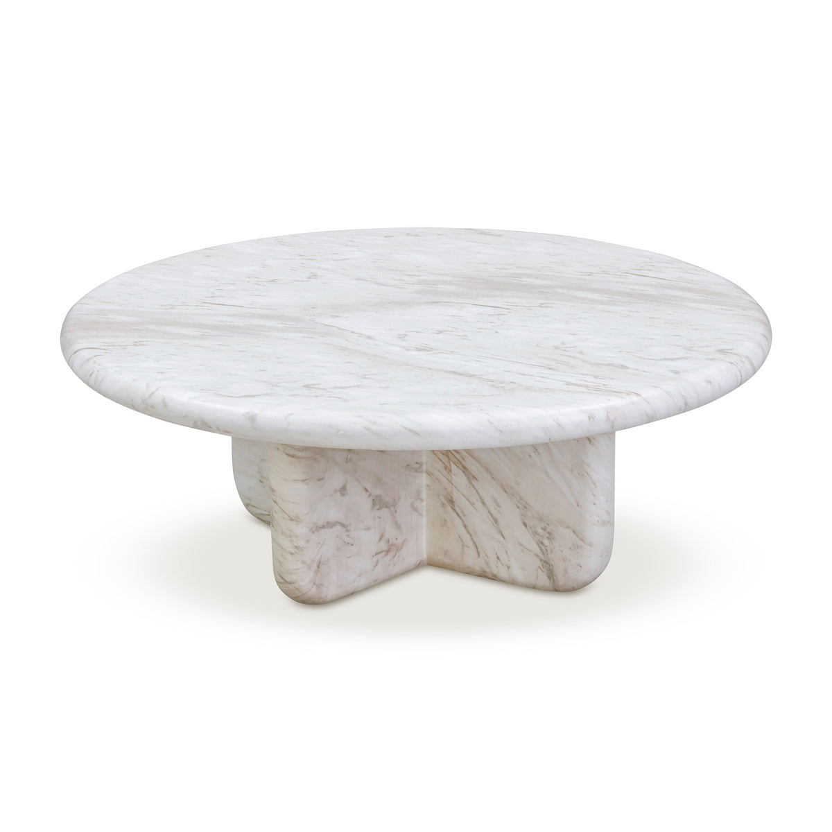 Juju Faux Marble Indoor/Outdoor Round Coffee Table (24"-32") - View 22