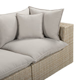 Cali outdoor sofa deep seat cushion thickness and support