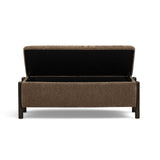 Abby 52" Nubby Fabric Storage Bench - View 15