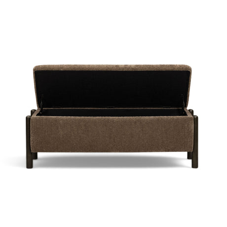 Abby 52" Nubby Fabric Storage Bench - View 15