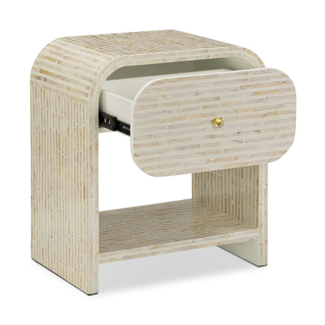 Borno 20" Mother of Pearl Nightstand - View 3