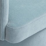 Kristen Rolling Desk Chair in Pink three-quarter perspective