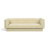 Jules 94-Inch Performance Velvet Sofa in neutral sand upholstery front view