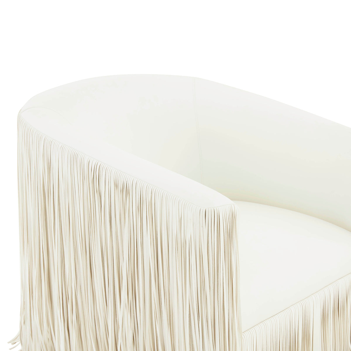 Shag Me Performance Vegan Leather Swivel Accent Chair - View 19