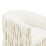 Shag Me Performance Vegan Leather Swivel Accent Chair - View 19