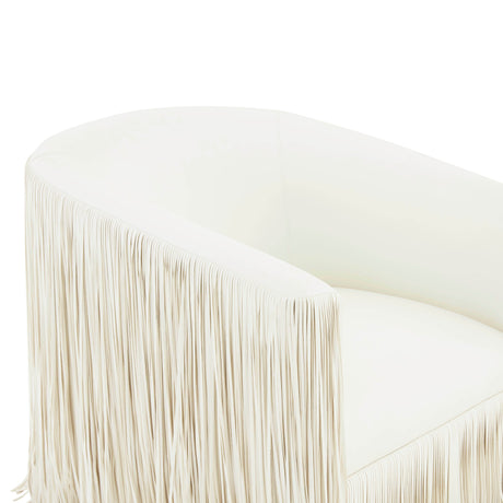 Shag Me Performance Vegan Leather Swivel Accent Chair - View 19