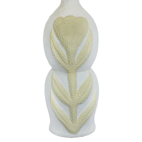 Edith Curved Papier Mache Flower Pleated Table Lamp - View 4