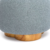 Oopa Swivel Ottoman showing rounded top edges and sturdy stance