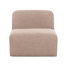 Gorge Modular Armless Chair styled in contemporary living room layout