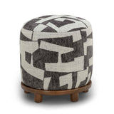 Bisou Performance Jacquard Ottoman - View 16