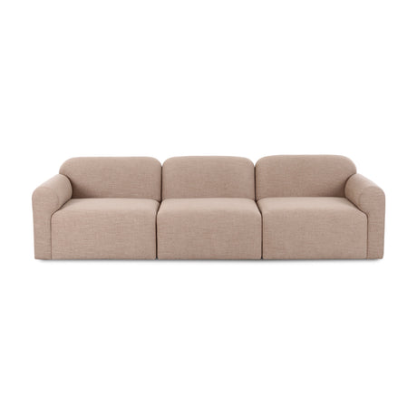 Detailed view of the module connection seam on the Gorge sofa