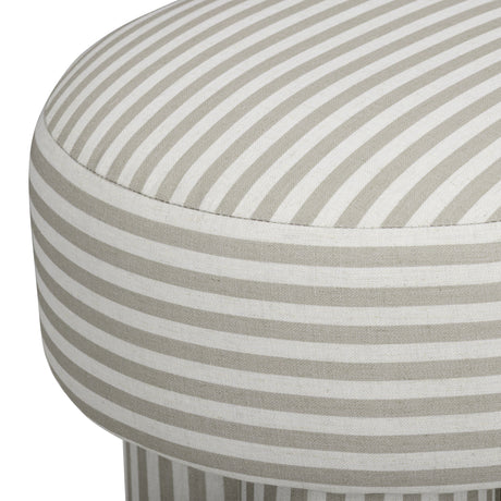 Masha Linen Accent Stool - View 12