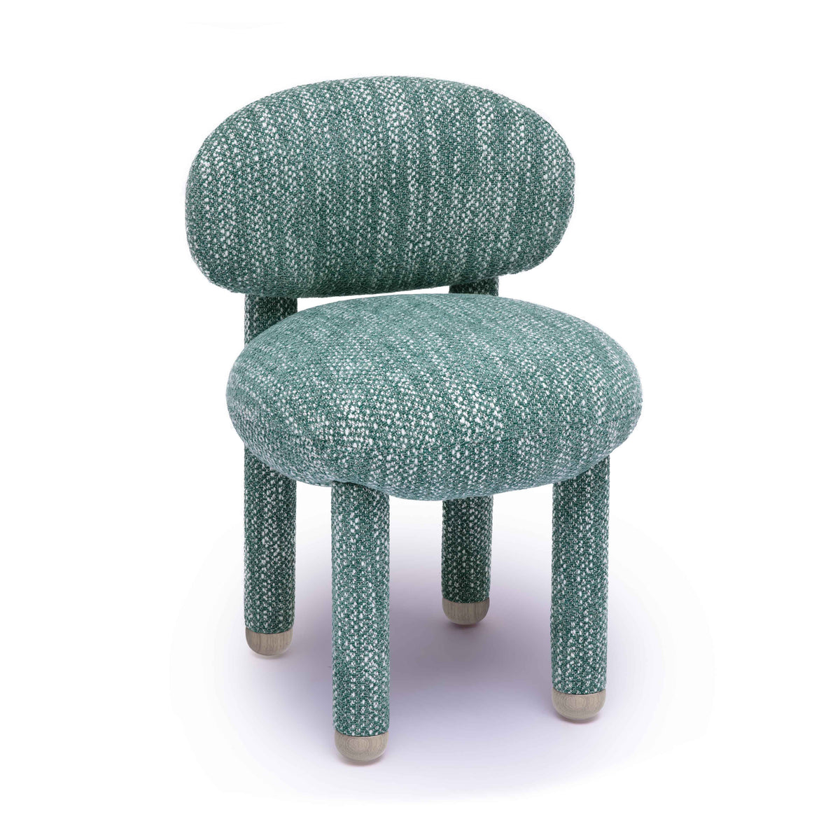 Manu Performance Fabric Side Chair close-up shot of durable stain-resistant upholstery