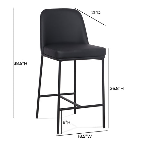 Sydney Performance Vegan Leather Counter Stool - Set of 2 - View 8