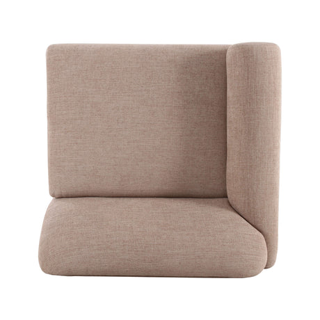 Gorge Modular Corner Chair cream upholstery back three-quarter view