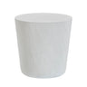 Margot Indoor Outdoor Concrete Stool paired beside outdoor lounge furniture