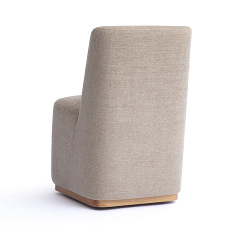 Melissa Performance Fabric Rolling Dining Chair - View 11