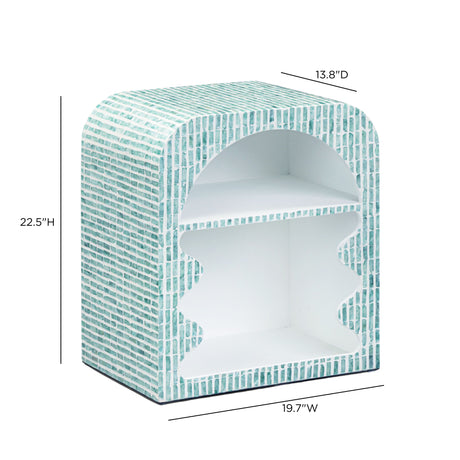 Jess 20" Capiz Shell Nightstand - View 7