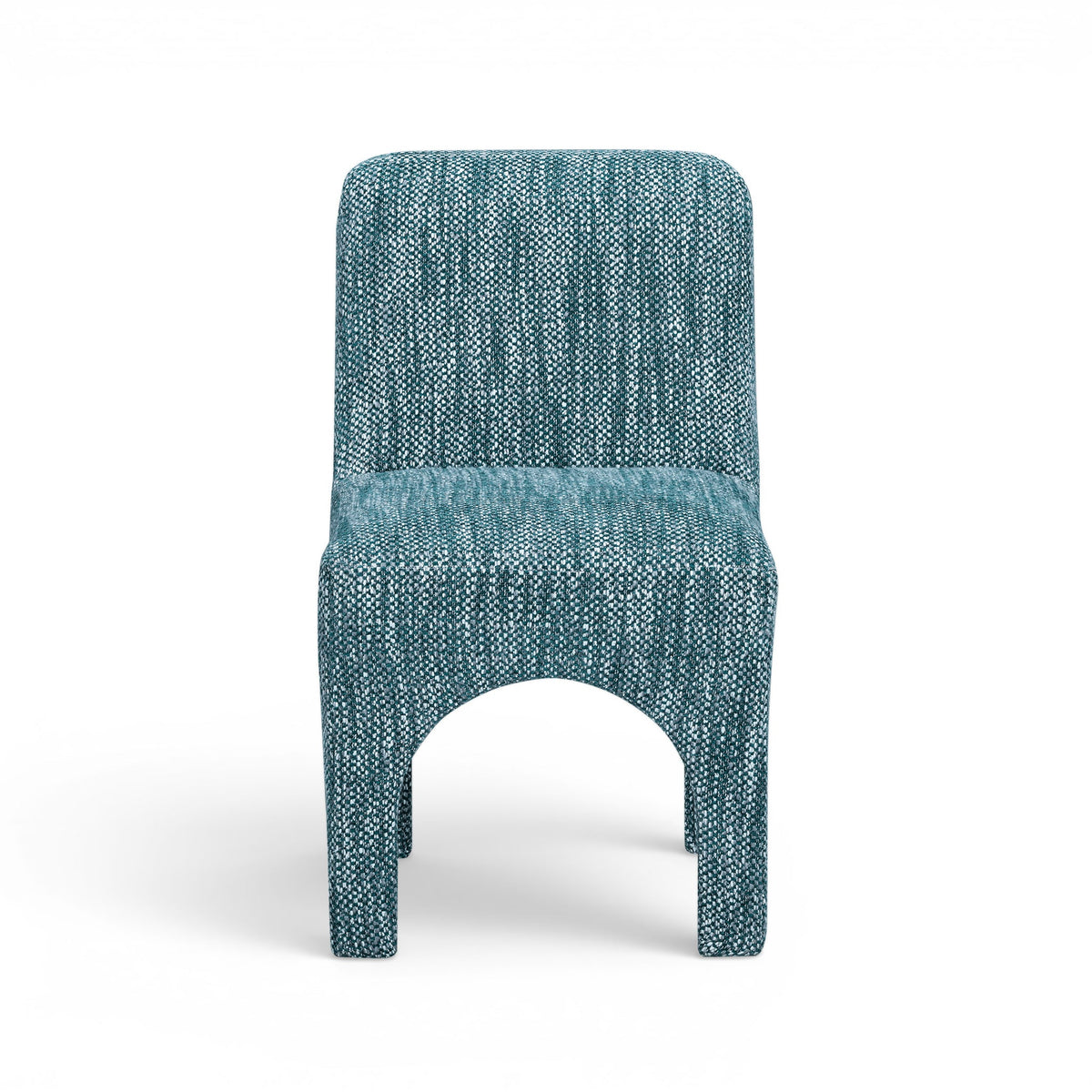 Ergonomic curved backrest detail of the Tomlin performance dining chair
