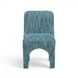 Ergonomic curved backrest detail of the Tomlin performance dining chair