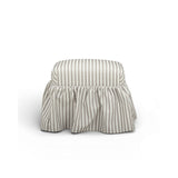 Gertrude Performance Linen Skirted Ottoman - View 10