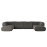 Zenith 8-Piece Contract-Grade Upcycled Fabric Modular U-Sectional - View 9