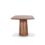 Gladyss 87" Burl Oval Dining Table - View 5