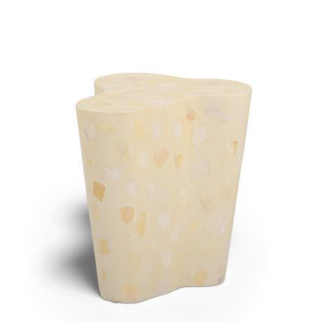 Slab Faux Terrazzo Indoor/Outdoor Side Table - View 3